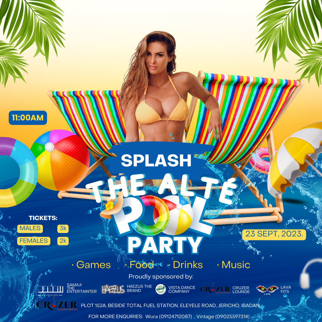 Splash “ the alté pool party “ Post free event in Nigeria using tickethub.ng, buy and sell tickets to event