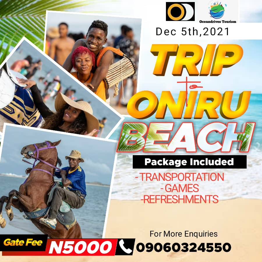 A TRIP TO ONIRU BEACH Post free event in Nigeria using tickethub.ng, buy and sell tickets to event