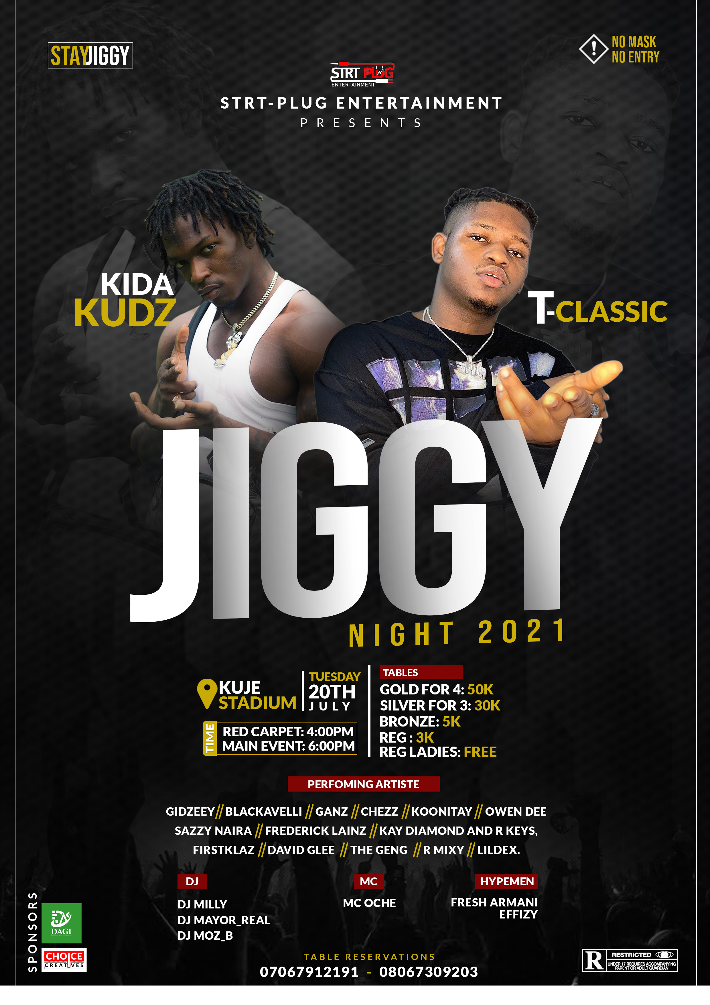 Get tickets to JIGGY NIGHT 2021 on Tickethub.ng - Tickethub.ng