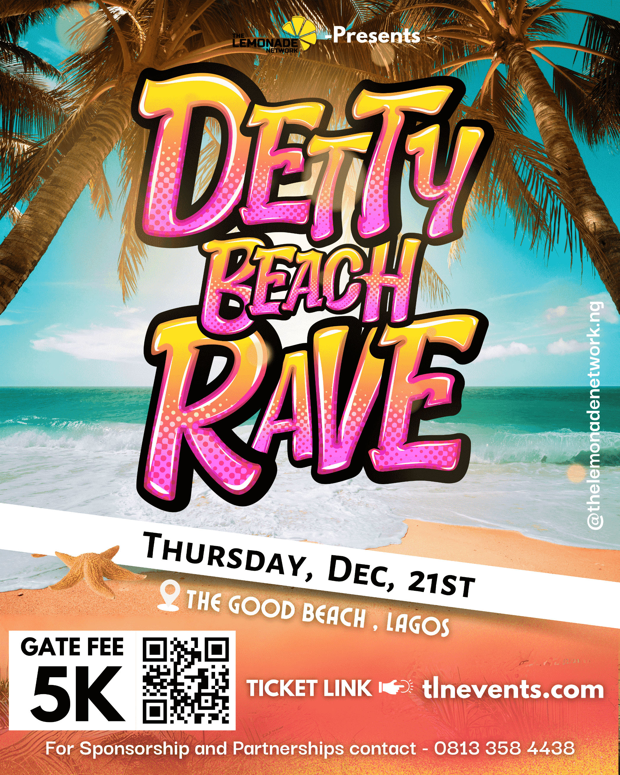 Detty Beach Rave Post free event in Nigeria using tickethub.ng, buy and sell tickets to event