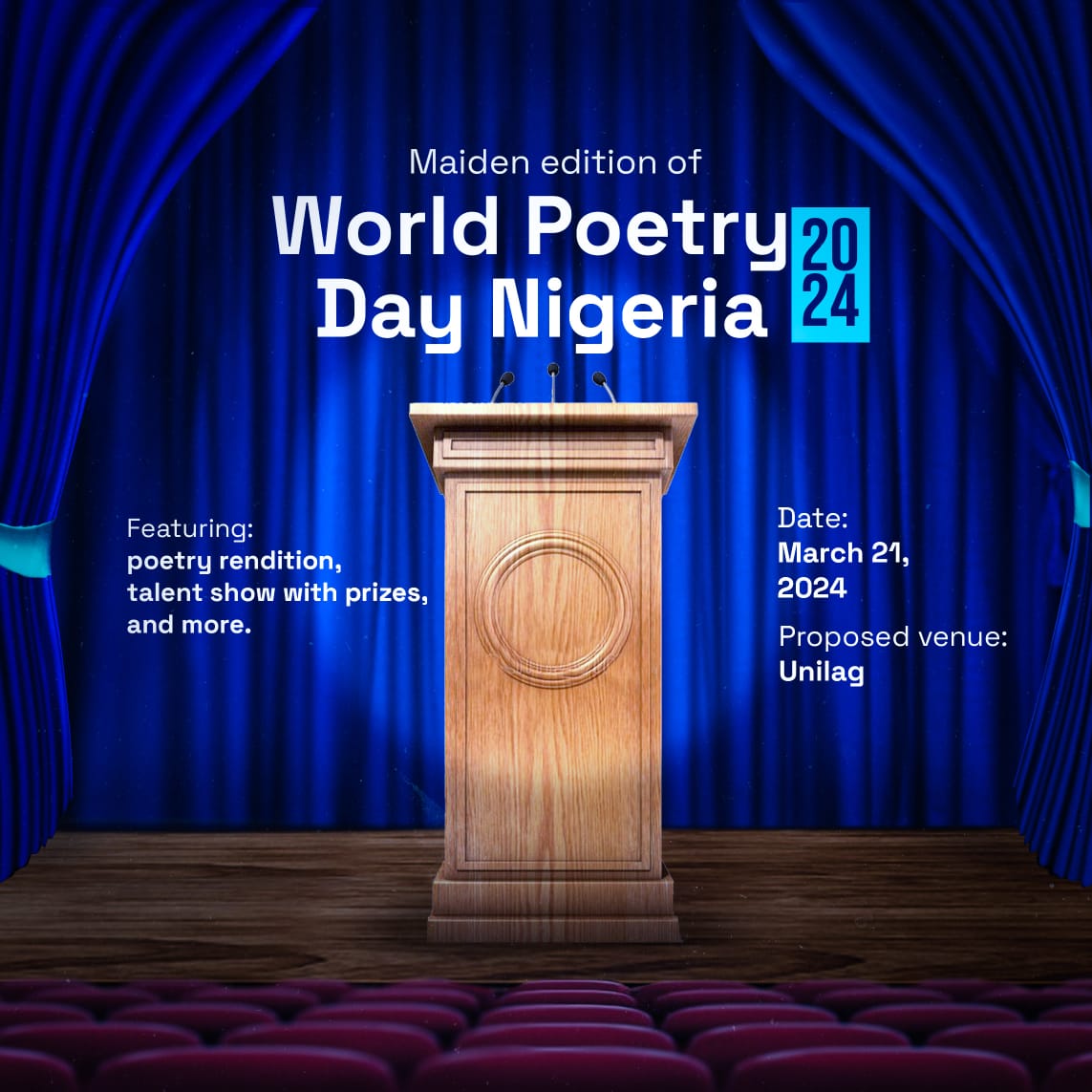 Naija Poetry Fest Post free event in Nigeria using tickethub.ng, buy and sell tickets to event
