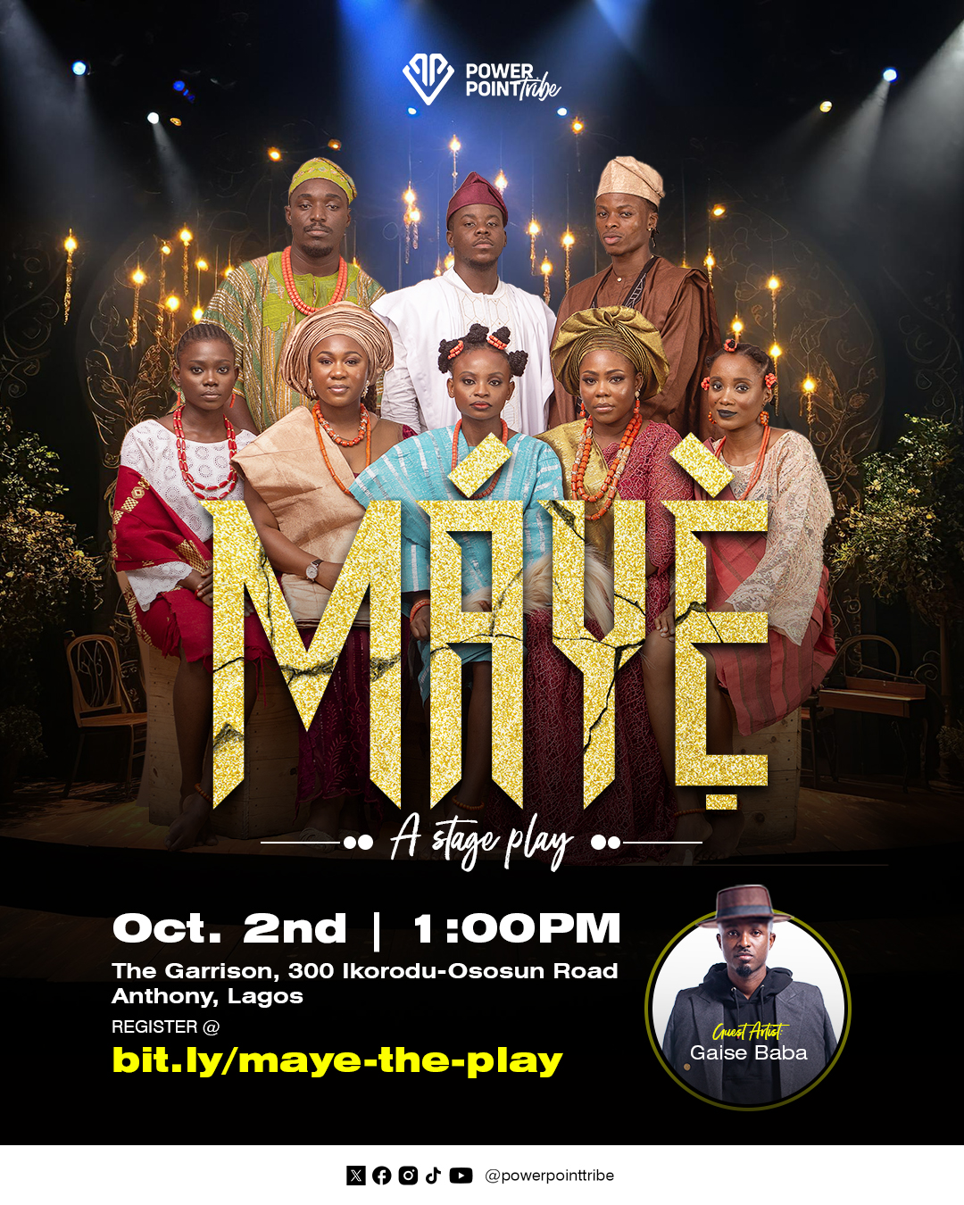 MAYE : THE PLAY Post free event in Nigeria using tickethub.ng, buy and sell tickets to event