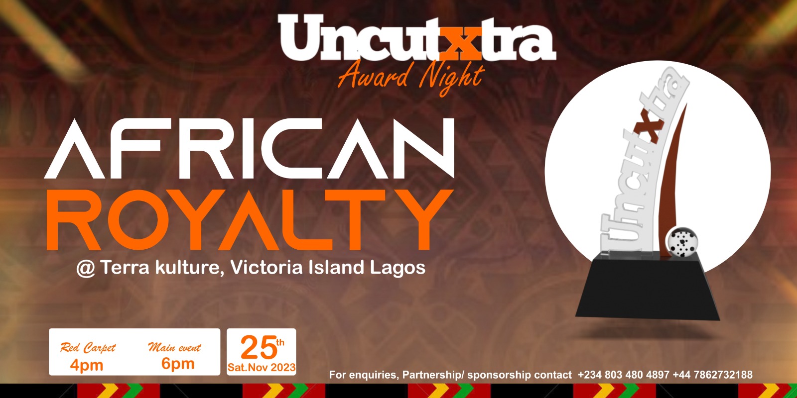 Uncutxtra Magazines African Royalty 2023 Post free event in Nigeria using tickethub.ng, buy and sell tickets to event