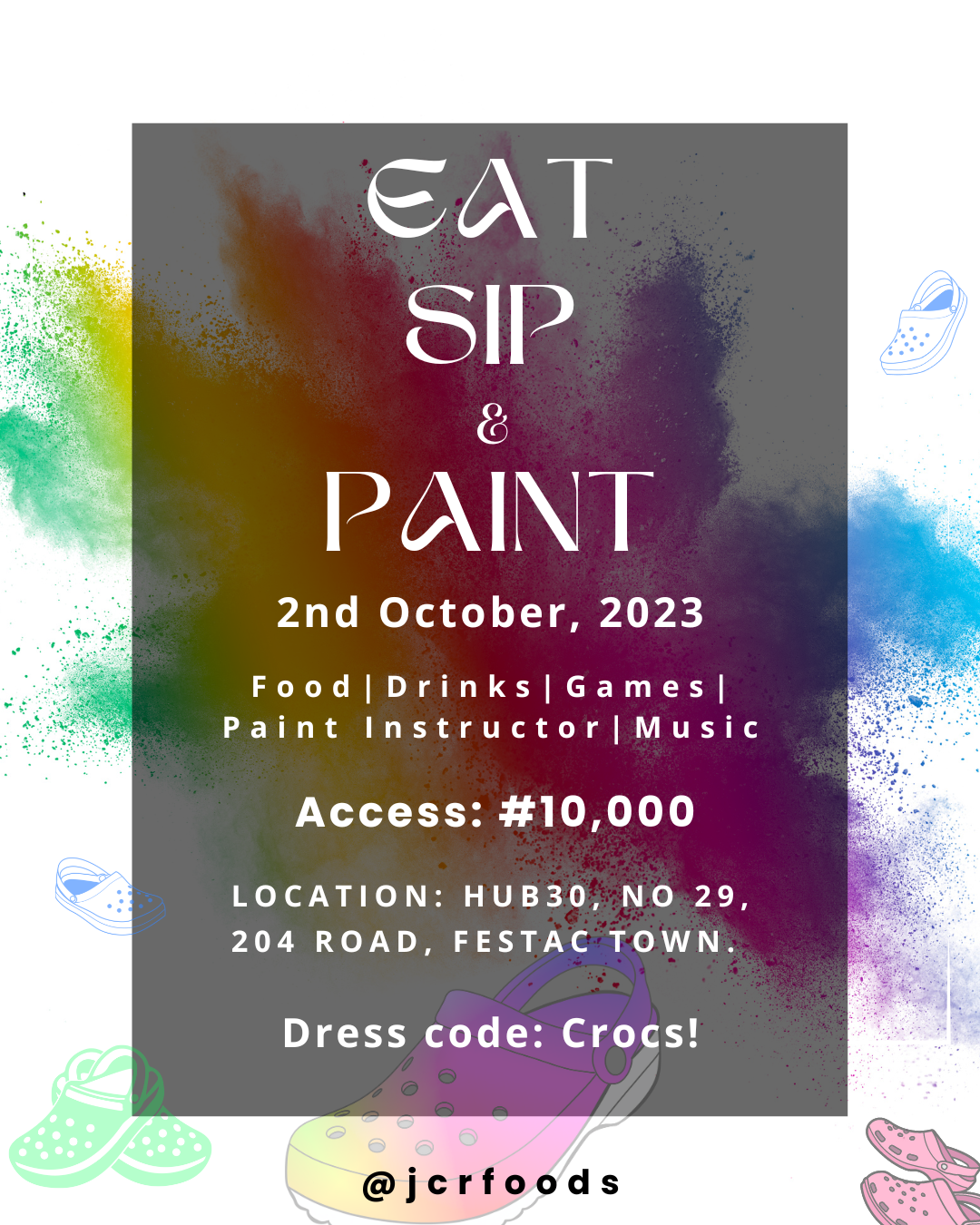 Eat, Sip & Paint Post free event in Nigeria using tickethub.ng, buy and sell tickets to event