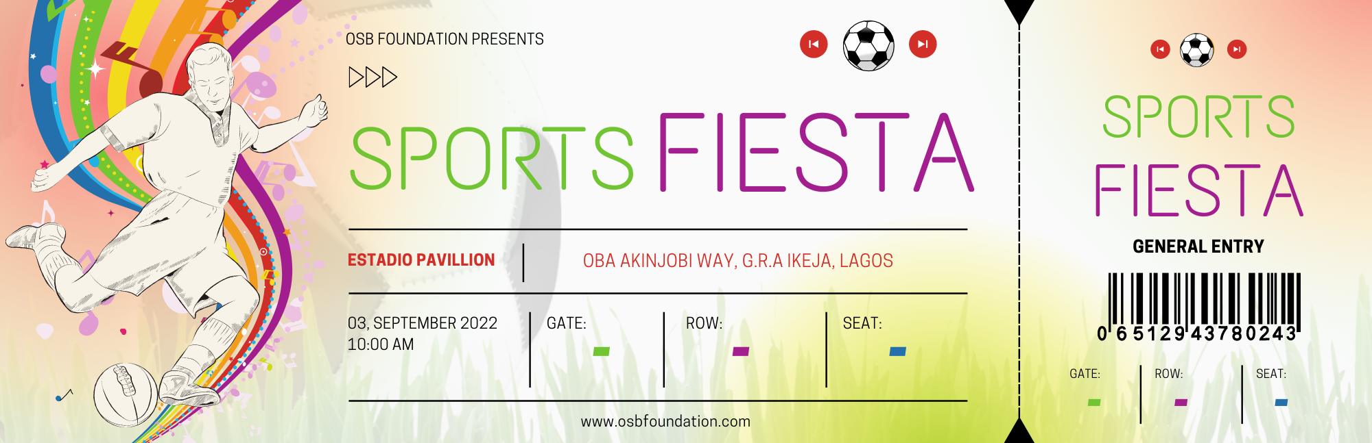 OSB SPORTS FIESTA FUNDRAISER Post free event in Nigeria using tickethub.ng, buy and sell tickets to event