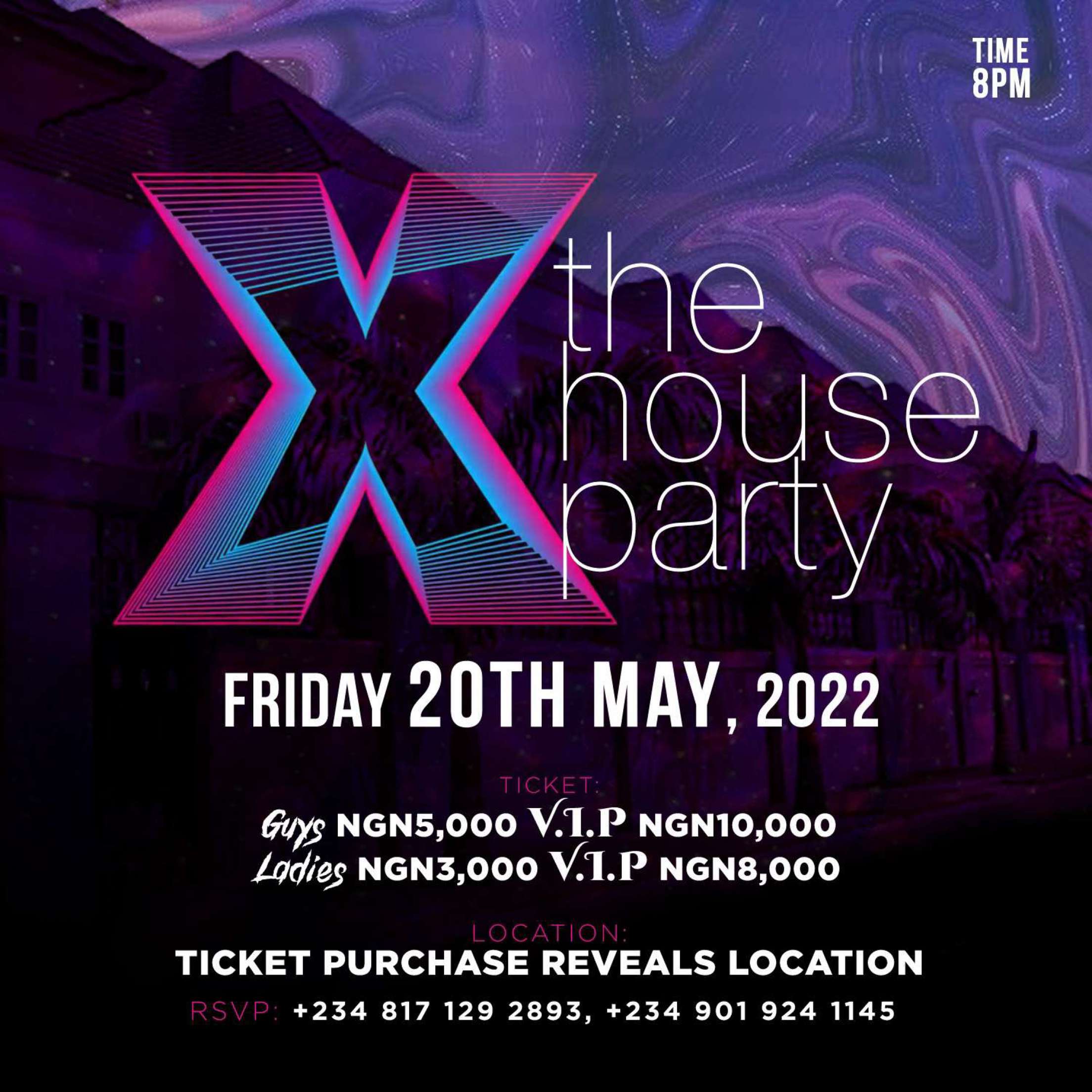 X TheHouseParty Post free event in Nigeria using tickethub.ng, buy and sell tickets to event