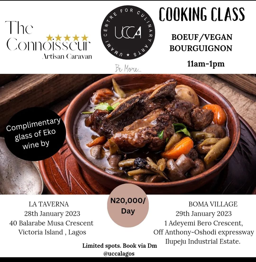 Cooking Classes with Uccalagos Post free event in Nigeria using tickethub.ng, buy and sell tickets to event