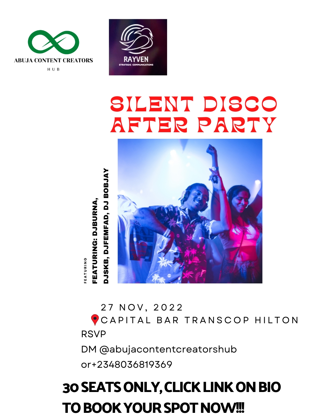 Silent Disco After Party Post free event in Nigeria using tickethub.ng, buy and sell tickets to event