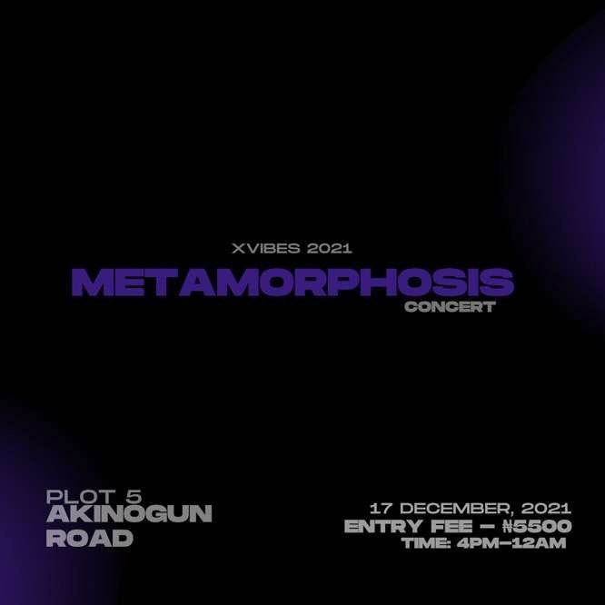 XVIBES METAMORPHISIS Post free event in Nigeria using tickethub.ng, buy and sell tickets to event