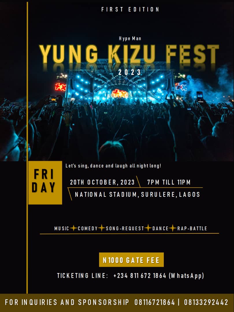 Yung Kizu Fest Post free event in Nigeria using tickethub.ng, buy and sell tickets to event
