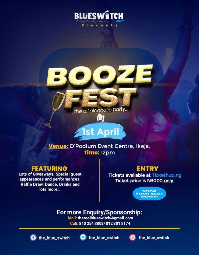 Booze Fest Post free event in Nigeria using tickethub.ng, buy and sell tickets to event