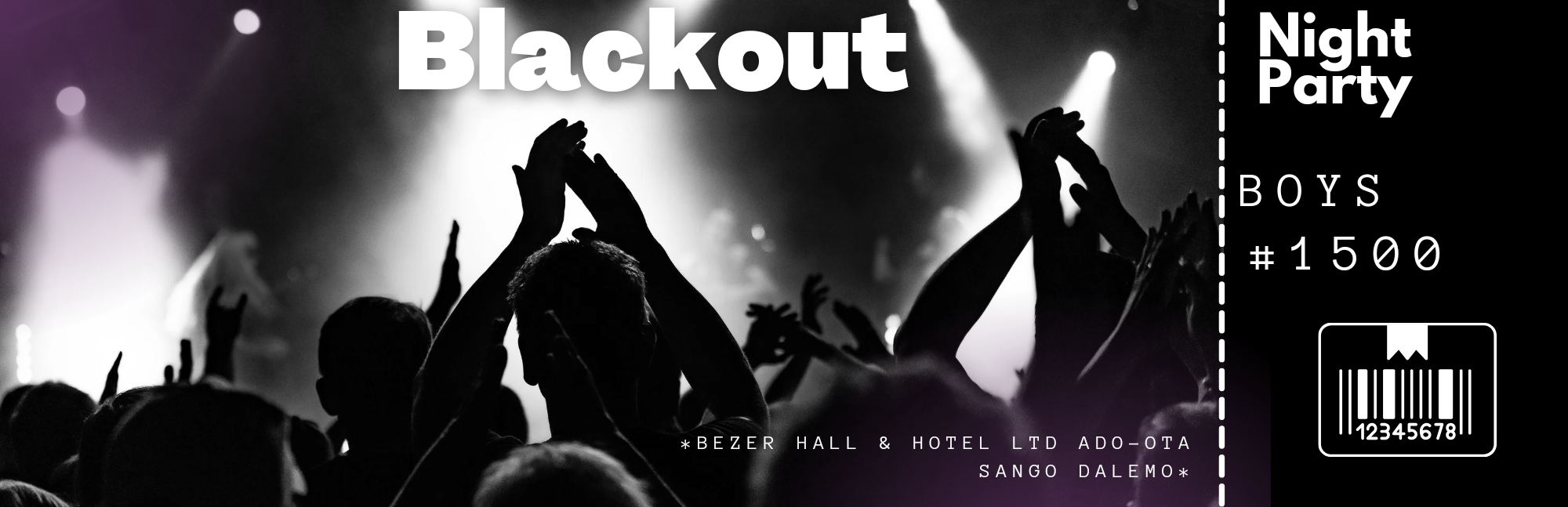 Blackout 1.0 Post free event in Nigeria using tickethub.ng, buy and sell tickets to event
