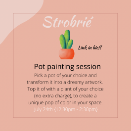 Pot painting session