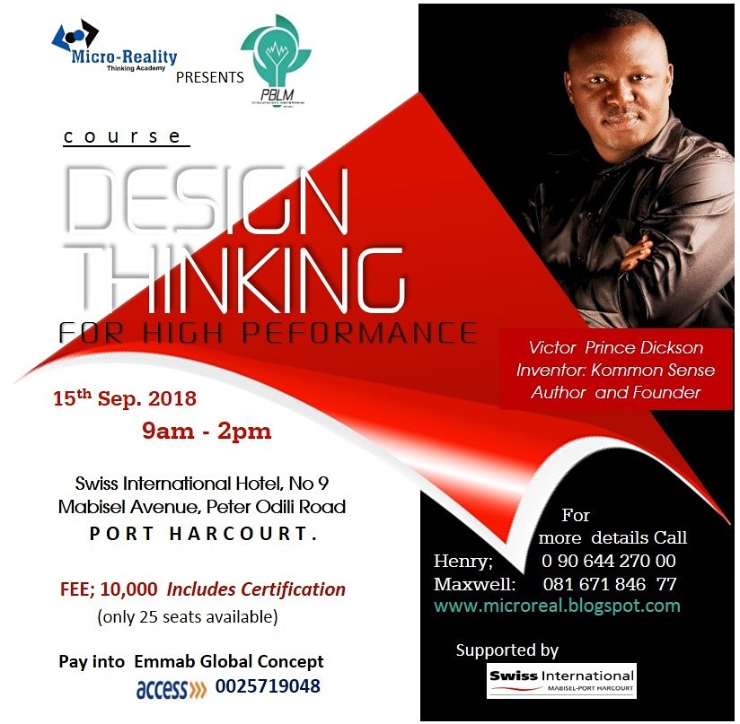 DESIGN THINKING — event on Tickethub.ng