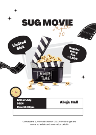 Welcome back SUG MOVIE NIGHT — event on Tickethub.ng