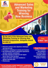 Advanced Sales and Marketing Training for Winning New Business — event on Tickethub.ng