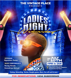 Ladies Night Wednesday — event on Tickethub.ng