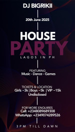 DJ Bigrikii House party / Lagos in ph