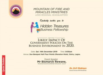 HIDDEN TREASURE BUSINESS FELLOWSHIP — event on Tickethub.ng