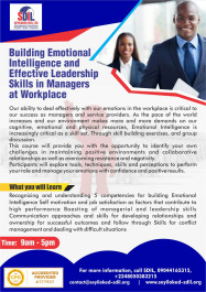 Building Emotional Intelligence and Effective Leadership skills in Managers at workplace
