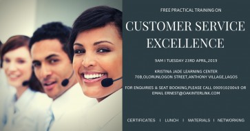 A Free Customer Service Excellence Training Course — event on Tickethub.ng