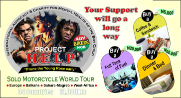 PROJECT HELP Motorcycle World Tour