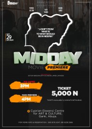 MIDDAY Movie Premiere — event on Tickethub.ng