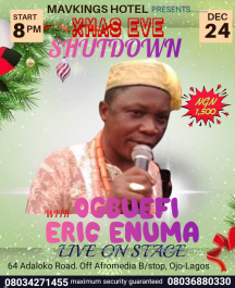 Ogbuefi Eric Enuma Live On Stage