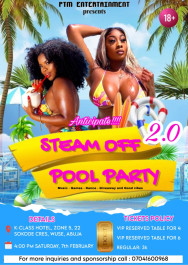 STEAM OFF POOL PARTY