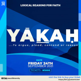 Yakah : Logical reasons for Faith — event on Tickethub.ng