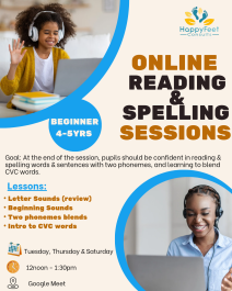ONLINEReading Spelling Session - Beginners