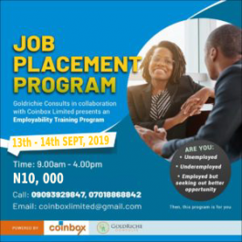 Job Placement Program — event on Tickethub.ng