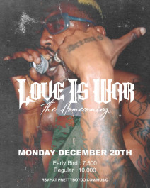 Prettyboy D-O Presents: Love Is War  (Homecoming Edition) — event on Tickethub.ng