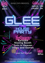 GLEE THE HOUSE PARTY