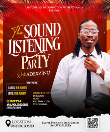 THE SOUND LISTENING PARTY BY ADEXZINO